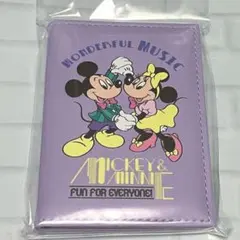新品　ディズニー　ミッキー &ミニー　ミラー付きカードケース　レトロのサムネイル