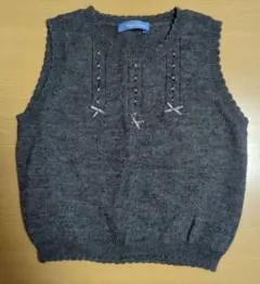 familia グレー ニットベスト