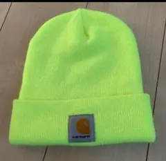 Carhartt 蛍光イエローニット帽 ワンサイズ