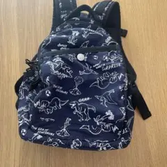 breeze キッズ用リュック　恐竜柄　ネイビー　Sサイズ