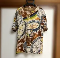 45R ペイズリー 総柄 Tシャツ 日本製 コットン100%