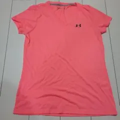 Under Armour HeatGear ピンク VネックTシャツ XL