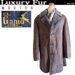 メンズムートンコート茶◆換金処分SALE【毛皮●jur-an】7-1イ17
