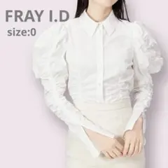FRAY I.D シャーリング パフブラウス タグ付き