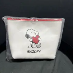 【非売品】DHCスヌーピー ポーチ&ミラーセット 赤ハート