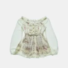 LIZLISA 森ガール　フェアリーグランジ　リボン　フリル　リズメロ　ワンピ