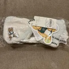 即日発送　スタバ　ジェラピケ　パウダーベア刺繍ボーダーヘアバンド　ミントグリーン