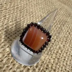 ボヘミアンガーネット ペンダントトップ チャーム 刻印 925 - メルカリ