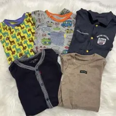 ベビーロンパース（70cm）５点セット 男の子ベビー　カバーオール