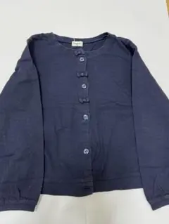 コンビ　120 カーディガン　リボン　紺