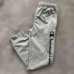綺麗な状態　Champion グレー ロゴ スウェットパンツ