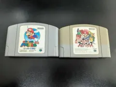 動作確認済 N64 ソフト 2本セット スーパーマリオ64 ＆ スマブラ