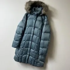 エディバウアー ロングダウンコート ダウンジャケット Aライン 着脱式フード