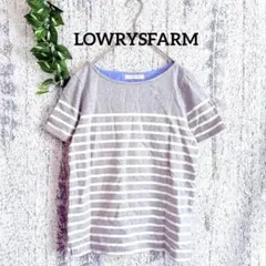【LOWRYSFARM】 ボーダー 半袖カットソー レディース (L)のサムネイル