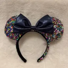 東京ディズニーリゾート ミニーマウス マルチカラー スパンコール カチューシャ