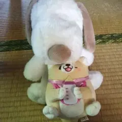 スヌーピーのぬいぐるみ 中型 白・ベージュ 柴犬のぬいぐるみ中型 肌色