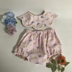 ハンドメイド　スタイ　ベビーブルマ　2点セット