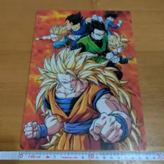 ★ドラゴンボールZ 悟空 悟飯 ベジータ 悟天 トランクス レトロ下敷き★