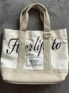 Herlipto ハーリップトゥ ハリプ ミニトート アイボリー ルミネ - メルカリ