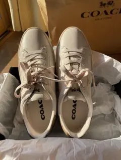 COACH ホワイトレザー スニーカー