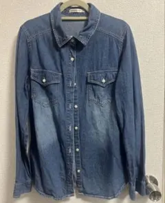 デニムシャツ 長袖　continuea de NICE CLAUP