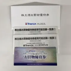 ヤマダ　株主優待券　5000円分