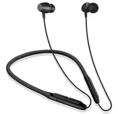 Bluetooth イヤホン ネックバンド型 首掛け ワイヤレスイヤホンブラック