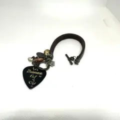 Ibanez ハート型チャーム レザーブレスレット　バングル