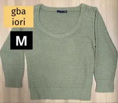 q.b.a IORI カーキ　グリーン　セーター　Mのサムネイル