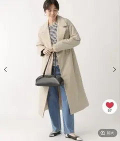 Elura ドレスコート　福田麻琴さんコラボトレンチ　ロングコート