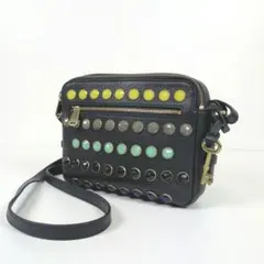 ✨️極美品✨️フォッシル　パイパー　スタッズ　レザー ショルダー　バックのサムネイル