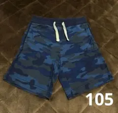 Baby GAP 105　4歳　迷彩柄　ブルー　ハーフパンツ　短パン　半ズボン