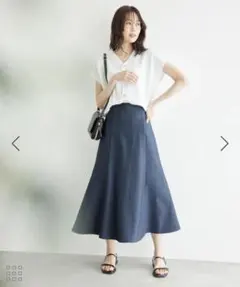 ROPÉ PICNIC 配色パイピングスカート マーメイドスカート 38
