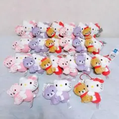 ハローキティ　カラフルペアマスコット 　タイニーチャム　全3種 7セット