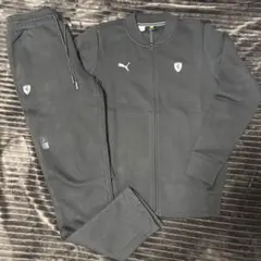 セットアップ　PUMA×ferrari プーマ　フェラーリ 　ジャージ　ブラック