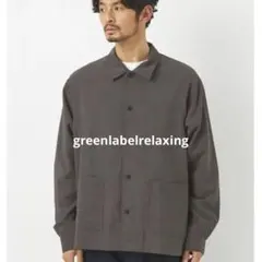 greenlabelrelaxing ダークグレー ボタン付きシャツジャケット