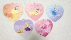 ディズニー プリンセス メッセージタグ 5枚セット ディズニーストア　メモ　タグ