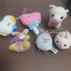 ぬいぐるみ マスコット 6点セットのサムネイル