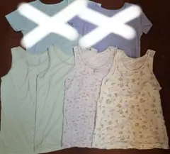 女の子向けタンクトップ下着4点セット