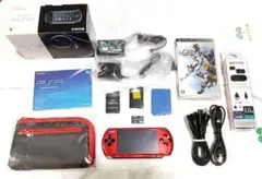 PSP3000 レッド ブラック　綺麗な美品　付属品多数