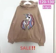 新品▪️H&M ユニコーン 裏起毛スウェットトレーナー♡120 130 パーカー