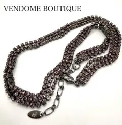 ヴァンドームブティック　ステーションビジュー　ピンクカラー　ネックレス