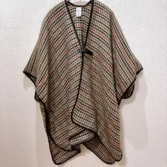 OLD NAVY オールドネイビー チェック柄 バックル付 ポンチョ