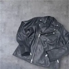GLOBAL WORK　羊革 ダブルレザーライダースジャケット M 黒 2026年最新】GLOBAL WORK メンズ レザージャケット・ライダースの人気