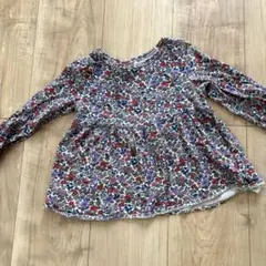 GAP 花柄 長袖カットソー 100cm オーガニックコットン