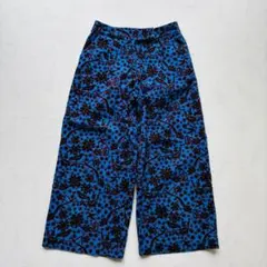 【美品】LAURA ASHLEY ワイドパンツ 鳥柄 希少 0（F1019）