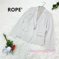 ⚠️訳あり新品✨ ROPE' ロペ　テーラードジャケット　アイボリー　M 裏地付