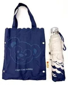ディズニーシー ダッフィー 折りたたみ傘 晴雨兼用 ケープコッドホリデー