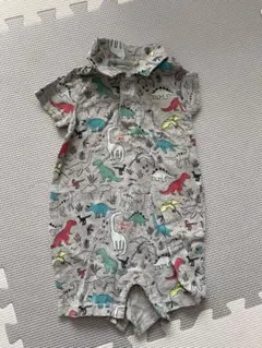 baby GAP 恐竜柄ロンパース グレー