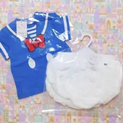 ディズニー　半袖　Ｔシャツ　パンツ　なりきり　ドナルド　90